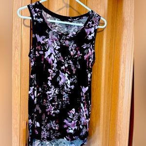 Pink and black summer tank top